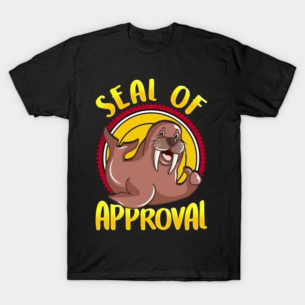 Funny Seal Of Approval Cute Seal Pun T-Shirt by theperfectpresents